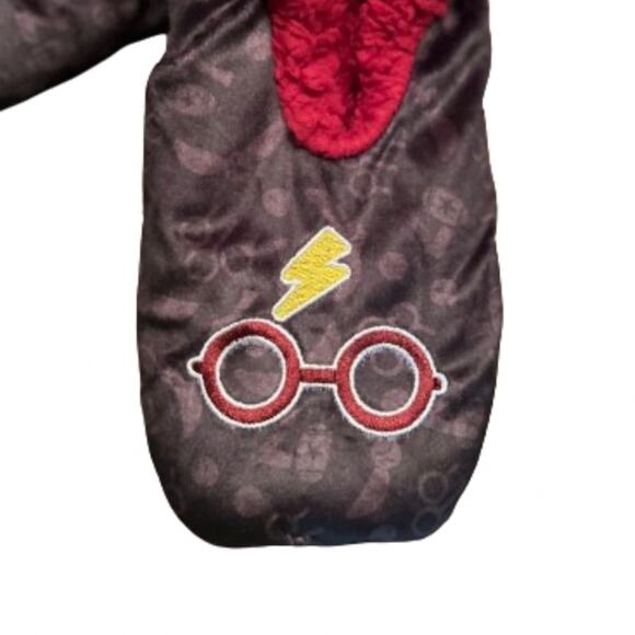 ⭐️ Harry Potter Embroidered Slippers Faux Fur Lining Women’s M/L Shoe 8-10 NWT - Picture 2 of 7